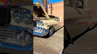 1958 Chevrolet Impala #classicchevy #classicchevrolet  filmed at the Azusa, Ca cruisingback2route66