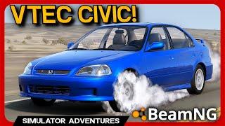 1998 Honda Civic Mod with REALISTIC VTEC! - BeamNG Mods