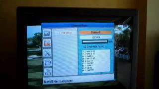 HDTVforFree.ca  OTA channel scan, flat screen + old TV