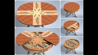 Expanding Table (with downloadable 3D CAD file)