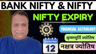 Nifty, Bank Nifty  Prediction by Financial Astrology, technical/data, news for date- 12- Sept- 2024