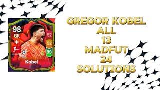 Gregor Kobel All 13 MADFUT 24 Solutions