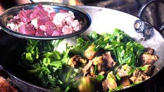 buff curry in the buffalo shed || Himalayan life of Nepal ||