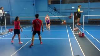 Canterbury Badminton Open 2016 XD - Barry.L/Keiko.K vs Dylan Soedjasa