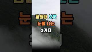 힘들때 보면 눈물 나는 3가지 #인생명언 #인생조언 #마음공부 #지혜 #좋은글