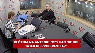 Kłótnia na antenie, Zgorzelski kontra Lewicka. "Czy pan się boi swojego proboszcza?"