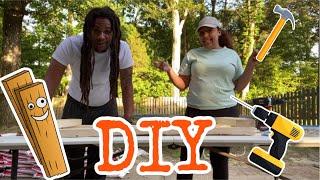 HOW TO BULID A LEMONADE STAND/ BAR DIY | BUILDING VLOG  (PART 1)