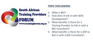 Video Blog: How BEE links in with Skills Development Feb 2022