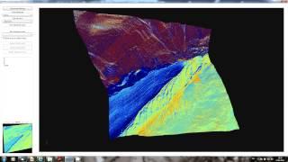 Laserdata LiS multi temporal glacier analysis example