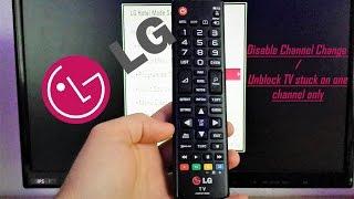 LG TV Disable channel change with Hotel Mode code / Channel Lock