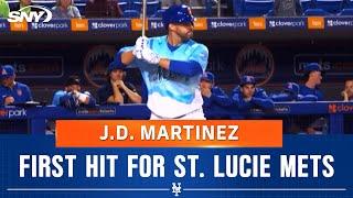 J.D. Martinez delivers his first hit for St. Lucie Mets | SNY