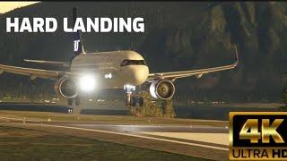 Hard Landing A320Neo || Enal Airport