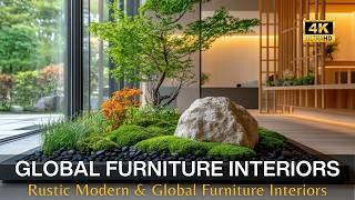 Home Decorating Ideas: Blending Rustic Modern Interior Aesthetics with Global Furniture Styles