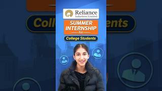 Reliance Summer Internship for College Students | Register on Internshala Now