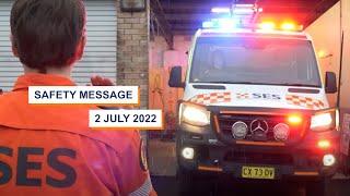 Safety message 2.7.22 Assistant Commissioner Dean Storey