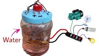 I Turn Water into a Free 220v Rechargeable Battery, Free electricity