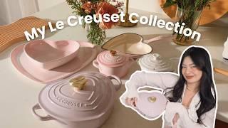 My Le Creuset Collection  Valentine's Day Collection Unboxing with Heart Cocotte