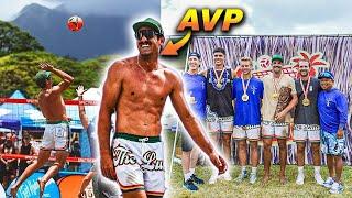 We Got a Pro Beach Volleyball Player To Play A Grass Tournament With Us | Luau 2024 Vlog