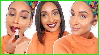 ARE THESE LASHES REAL!?!?!?! BOLD FALL MAKEUP | Segen Misghina