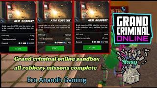 Grand criminal atm missons Easy Atm1 Robbery | Normal Atm2 Robbery | Hard Robbery Atm3 Grand