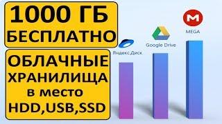 Бесплатные облачные диски и хранилища на общий объем более 1ТБ