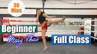 BEGINNER MUAYTHAI FULL CLASS - 30 Mins & No Equipment!