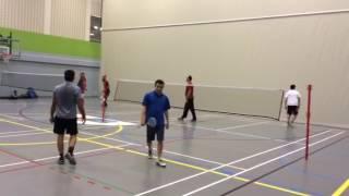 A Heated Badminton Challenge - vid 1/3