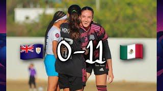 Anguila 0-11 México Pre Mundial Femenil Concacaf 2022