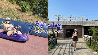 VLOG 청도여행 브이로그 (군파크 루지 / 청도카페 버던트)