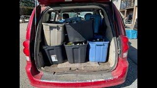 Unloading My Van Full of Scrap Metals + Glass Bottle Run