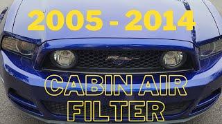 2005-2014 Mustang Cabin Air Filter Replacement