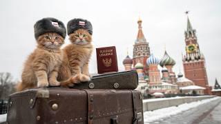 Two Orange Kittens Travel to Moscow! ️