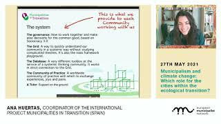 Ana Huertas. Municipalist School. Session 3: Municipalism and climate change