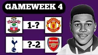 Premier League Gameweek 4 Predictions & Betting Tips | Manchester United Vs Liverpool