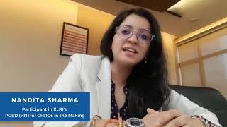 Nandita Sharma joins XLRI PGED(HR) for CHROs in the Making program