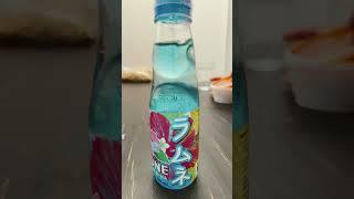 Drinking Japanese soda! (Ramune) #edit #ramune #japan #marble #cool #soda #demonslayer #shorts