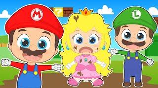 FIVE LITTLE BABIES  With Mario and his friends  Songs for kids