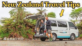 Our TOP 14 TIPS for Camper Van Travel in New Zealand | Freedom Camping, Toilets, Romance and more