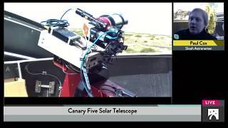 Behind the Slooh Solar Scope