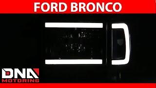 DNA Motoring 87-91 Ford F-series Bronco Black Amber LED Headlight