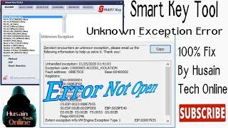 Smart Key Tool All Error Fix By Husain Tech Online, Smart Key Tool 1.0.2 Crack Not Open Error Fix