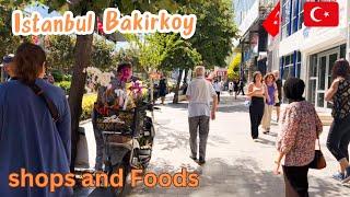 Istanbul Bakirkoy Walking Tour 2024 | Turkey | Restaurants | Shops | Cafes | 4K HDR | Parivish World