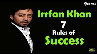 Irrfan Khan 7 Rules Of Success Hindi Inspirational Speech Interviews   Motivation