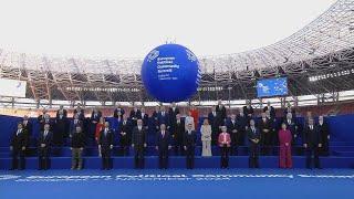 Leaders pose for group photo at European Political Community Summit | AFP