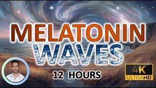 Relaxing Melatonin Waves for Rapid Deep Sleep | 12 Hours | BLACK SCREEN | Tinnitus & Anxiety Relief