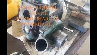 4LHA-STP DIESEL ENGINE TURBO CHARGER DISASSEMBLE AND ASSEMBLE