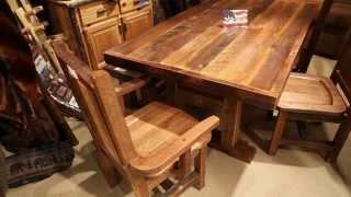 Harvest Barnwood Dining Table / Farmhouse Reclaimed Table