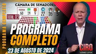 Imagen Noticias con Ciro Gómez Leyva | Programa completo del 23 de agosto de 2024