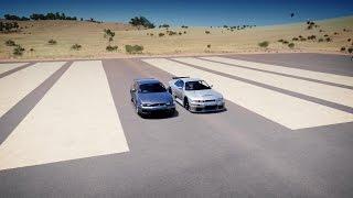 Nismo GT-R LM Road Car vs Nissan Skyline GT-R V-Spec - DRAG RACE! Forza Horizon 3