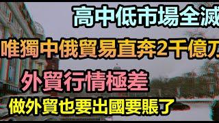 外貿高中低市場訂單全失守，利潤也輸給了匯率，出口商只能靠內銷|唯獨中俄貿易額直奔2000億美元大關|外貿市場寒冬，商家們都打算結業|#外貿現狀#外貿沒有訂單#大陸的訂單去哪裡